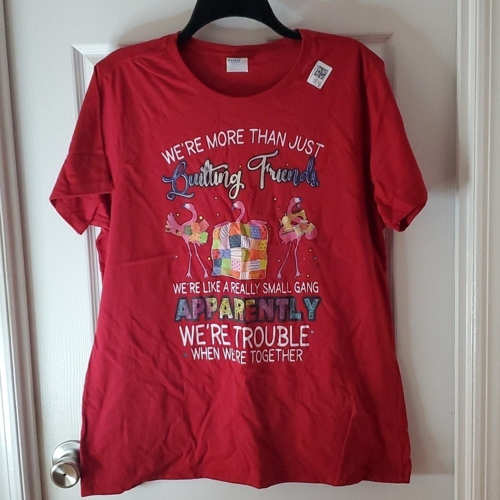 🇺🇸New Quilting Flamingo T-Shirt Size XL